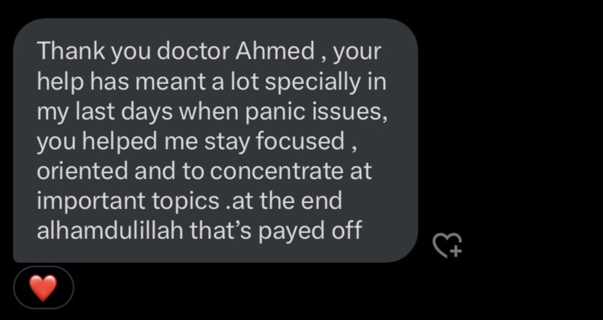 Student testimonial