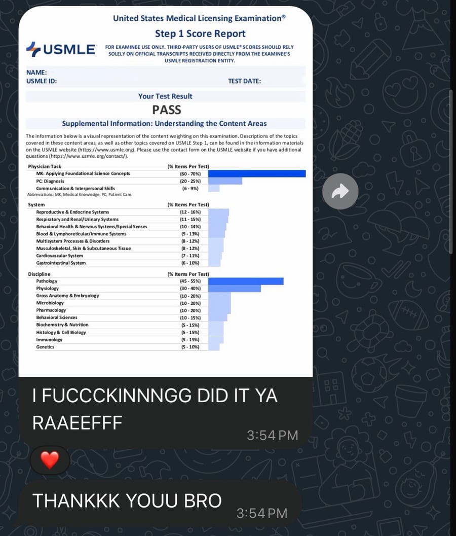 Student testimonial